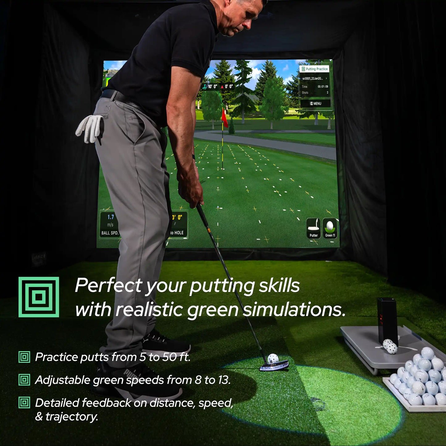 Square Golf Graphics Square Golf Home Launch Monitor