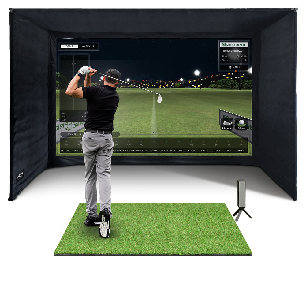SimSpace Golf Enclosure Bundle – Square Golf